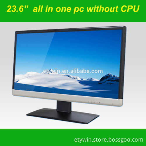 All in one pc type, Wall mount all in one barebone pc built-in all in one 23.6"LED monitor desktop computer without CPU